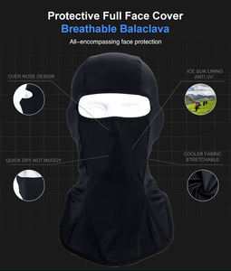 Kostenloser Versand Winter Sommer Wasserdichte Sturmhaube Voll gesichts maske Outdoor Motorrad Ski Schwarze Sturmhaube - Product Image 2