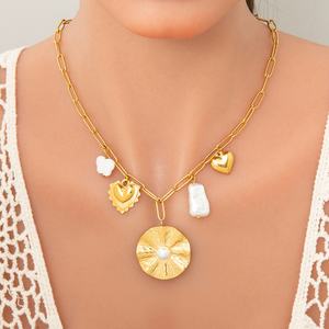 Collar de Oro 18K Hecho a Mano, Impermeable, Estilo Moderno y Lujoso para Mujer, Ideal para Fiestas, Accesorio Resistente al Desgaste - Product Image 2