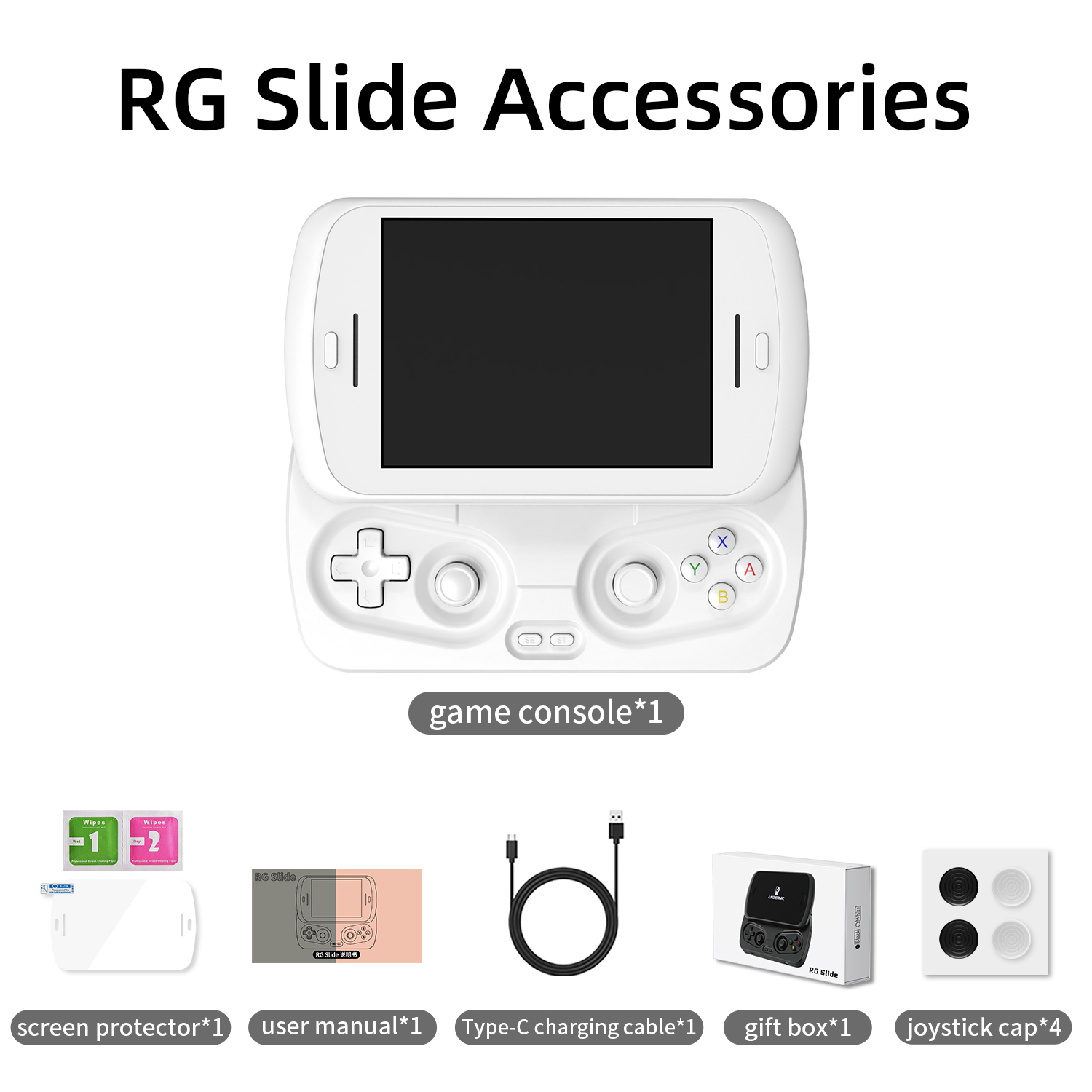 Anbernic RG Slide Handheld Game Console - 4.7-Inch Touch Screen 
