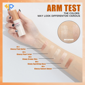 Ensemble de surligneurs personnalisés, mignons, à haute pigmentation, métalliques, pailletés, en stick, maquillage vegan, surligneur pour le visage, marque privée - Product Image 4