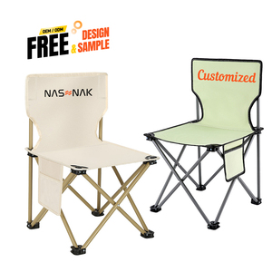 Custom Modern Design Outdoor <b>Folding</b> Iron Chair Backrest for Beach Camping Fishing Hiking Park Use Garden Wholesale Oxford Cloth - Product Image 2