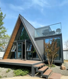 Casa Prefabricada Modular Triangular de Diseño Moderno y Lujoso Chino, Sala de Estar Prefabricada - Product Image 1