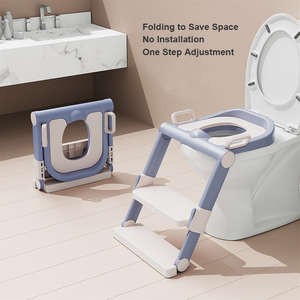 Aricare plegable interior <span class=keywords><strong>WC</strong></span> entrenador bebé orinal entrenamiento inodoro taburete <span class=keywords><strong>escalera</strong></span> con asientos de PP + ABS + TPE - Product Image 6