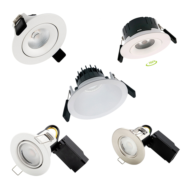 Factory Direct Sales LED Recessed IP65 Waterproof SMD Downlight 5W Indoor Ceiling Light Recessed Downlights