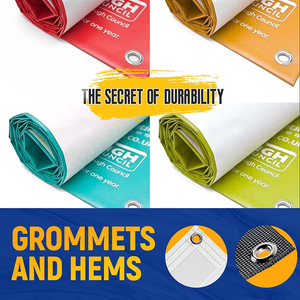 Tùy chỉnh ngoài trời PVC tráng lưới biểu ngữ in kỹ thuật số UV chống thấm nước khuyến mại Cờ & biểu ngữ - Product Image 3