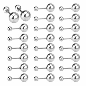 Stainless <b>Steel</b> <b>Ball</b> Stud Earrings 10mm Gold Plated Minimalist Everyday Wear Women's Jewelry - Product Image 5