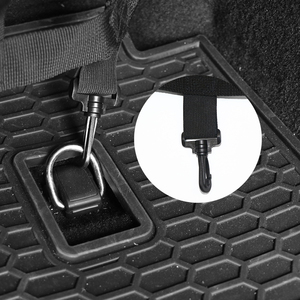Cartaoo, Protector trasero negro, cubierta de almohadilla, aislamiento de maletero de coche, redes de malla de carga para Wrangler TJ <span class=keywords><strong>JK</strong></span> JL, 4 accesorios para puertas - Product Image 2