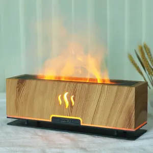 ODM OEM Smart Home Appliances Desktop Usb Fire Diffuser Essential Oil Mini Flame Humidifier Household Flame Aroma Diffuser