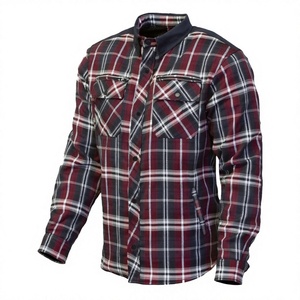 Camisa de Motociclismo para Hombre, Transpirable, con Estampado a Cuadros, Forro Protector, Tallas Grandes, Logotipo Personalizado - Product Image 4