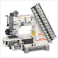 Machine à coudre industrielle à points de chaînette multi-aiguilles Siruba Type VC008 12-33N Looper Elastic Shirring (VSQ) - Prix fabricant