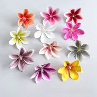 Têtes de fleurs artificielles de magnolia au toucher réel, pétales floraux en PU pour la décoration de mariage, fête, Halloween, Noël, remise de diplôme