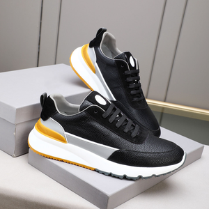 Chaussures décontractées pour hommes en cuir véritable de qualité supérieure, respirantes et confortables, baskets multifonctionnelles basses pour l'extérieur - Product Image 5