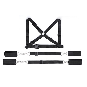 Ensemble de harnais de retenue à genouillères réglables et imperméables, menottes pour mains et jambes, accessoires pour jouets sexuels pour adultes, OEM, <span class=keywords><strong>bondage</strong></span> privé - Product Image 3