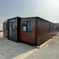 Maison préfabriquée mobile anti-sismique de 20 pieds ou 40 pieds, mini-maison pliable et extensible, 2, 3, 4 ou 5 chambres, villa de luxe préfabriquée