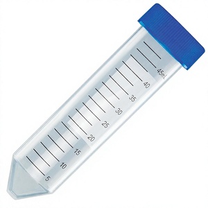 Tubo de centrífuga de 50 ml, azul, con tapa de rosca plana, estéril, graduado, para uso en laboratorio - Product Image 1
