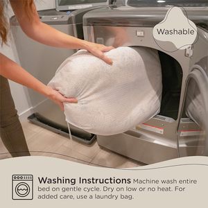 เพื่อนที่ดีที่สุดโดยเตียงล้างทําความสะอาดได้ตุ๊กตาโดนัทแมวและสุนัขที่ calming เดิมในขน <span class=keywords><strong>Shag</strong></span> สีเทาสําหรับสุนัขขนาดเล็ก, ขนาดกลาง, และใหญ่ - Product Image 6