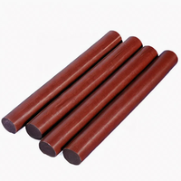 Oferta de Muestra Gratuita: Varillas de Baquelita Laminada de Tela de Algodón Fenólica Marrón Roja Marca Yuneng, Aislantes de Alto Voltaje, Voltaje Nominal de 20KV