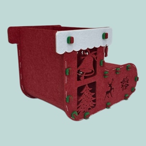 Venta al por mayor de alta calidad, muebles de sala de estar, Animal divertido, casa de Interior para mascotas, fieltro, gato, perro, cueva, cama para el día de Navidad - Product Image 5