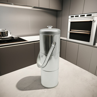 Boîte de rangement métallique empilable multicouche en fer blanc, portable et compartimentée, pour l'emballage classé de bonbons, biscuits et snacks
