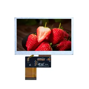 4,3 zoll 800 x 480 tft-bildschirm helligkeit 1000 nits landschaftsanzeige lvds-schnittstelle ctp oder rtp anpassbare lcd-bildschirmplatte