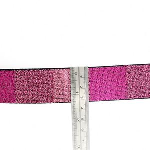 Customized Woven Stretchable <b>Elastic</b> Knitted Webbing Double Color Suitable for School Students Lanyard - Product Image 3