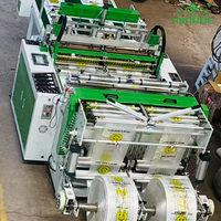 Offre Spéciale semi-automatique de fabrication de sacs en plastique, machine de fabrication de sacs en polyéthylène, machine de fabrication de sacs à provisions T-shirt en plastique PE