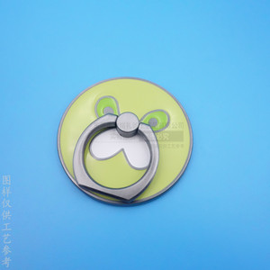 Zinc Alloy <b>Ring</b> Holder With Cartoon Design Adhesive Desktop Phone Stand Antique Silver Color Manual <b>Clip</b> General Use - Product Image 1
