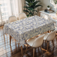 Nappe de table rectangulaire RNPT à motif, antidérapante, en PVC, pour la fête de Thanksgiving