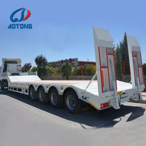 Heavy duty 3 o 4 assi bulk cargo carrier telaio ribassato rimorchio 100 ton low letto rimorchio e ozgul rimorchio per vendita