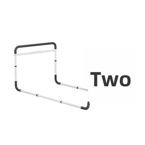 Barre d'appui de lit multifonctionnelle double face réglable pour personnes âgées et femmes enceintes avec lumière nocturne sans fil anti-chute - Product Image 1