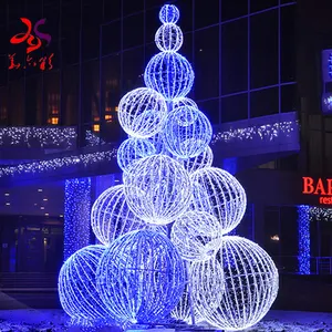 Noel temalı interaktif görüntüler sıcak satış dev Glitter dekorasyon açık kare aydınlatma LED ışıklı yılbaşı ağacı Motif ışık