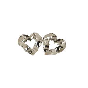 Boucles d'oreilles pendantes en forme de cœur en acier inoxydable 316L avec placage or PVD, bijoux durables et résistants, tendance - Product Image 1