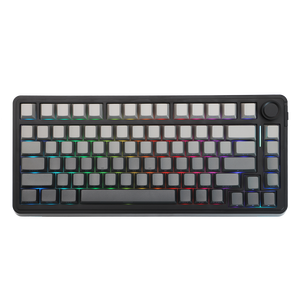 Clavier de jeu mécanique EPOMAKER EA75, sans fil tri-mode, fixation Gasket, disposition 75%, RGB, touches PBT hot-swap avec bouton rotatif pour Win/Mac - Product Image 2