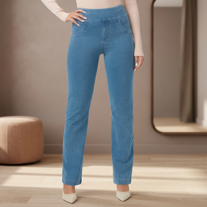 Classical Breathable High Waist Yoga Leggings Women <b>Tummy</b> <b>Control</b> Knitted Gym Pants Pocket Formal Style Factory Direct - Product Image 4