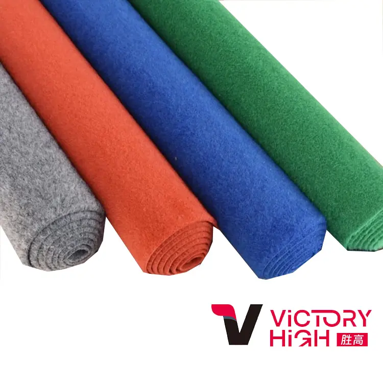 Factory provide non woven needle punched velour Carpet for Exhibition/Wedding/Living room