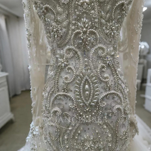 Vestido de Novia Estilo Sirena, Sexy, con Encaje, Elegante y Entallado, Modelo Lsjj30 - Product Image 2