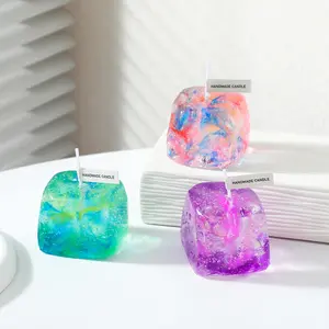 Art Dazzling Jelly Scented Candles Handmade Scented Candles Home Bedroom Crystal Scented Candles