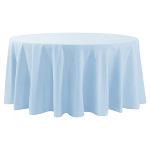 White Ivory Black Woven 100% Polyester <b>Disposable</b> Tablecloth for Wedding Party Round Rectangle Square - Product Image 2