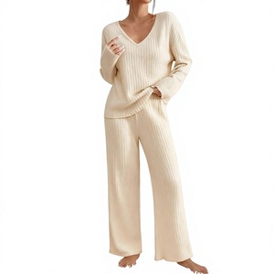 Conjunto de Pantalones Anchos Holgados para Mujer, Otoño/Invierno 2026, Ropa Deportiva Informal de Manga Larga, Conjunto de Dos Piezas para el Trabajo - Product Image 1