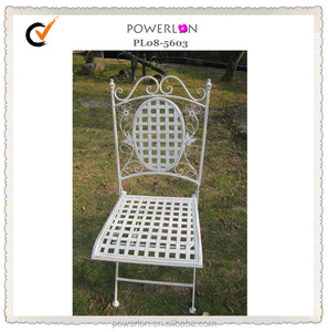 Chaises pliantes en métal antique, jardin Durable, chaises de patio d'extérieur - Product Image 6