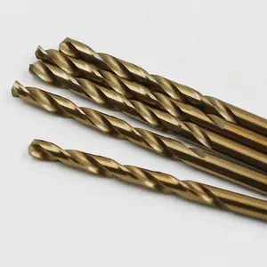 Industrial grade earth auger Metal drilling bits HSS M35 fully ground straight shank twist drill bit for stainless steel