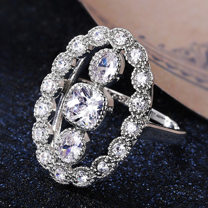 Anello di Fidanzamento di Lusso per Donne, Elegante Stile Occidentale, Accessorio Moda per Feste, Regalo - Product Image 2