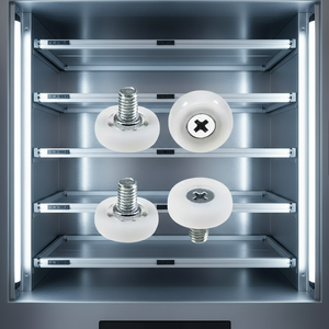 Roulettes en POM pour tiroir-caisse et distributeur automatique, roues plates et rondes en plastique, 19mm, 22mm, 24mm, 26mm, 28mm, 30mm - Product Image 1