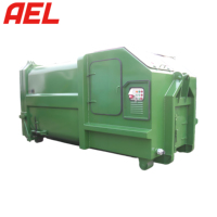 AEL Machinerie municipale et environnementale 8m ³ Poubelle à compression mobile Compacteur de déchets électrique