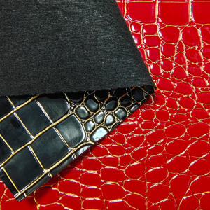 Producto <span class=keywords><strong>de</strong></span> cuero sintético con patrón <span class=keywords><strong>de</strong></span> cocodrilo <span class=keywords><strong>de</strong></span> línea dorada <span class=keywords><strong>de</strong></span> salida <span class=keywords><strong>de</strong></span> fábrica <span class=keywords><strong>para</strong></span> bolso, Maleta, joyero, ropa - Product Image 4