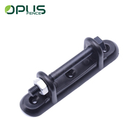 Aislante de Cinta de Material PP Negro Modelo JYZ024 para Cercas Eléctricas Agrícolas, Compatible con Cintas de hasta 55 mm