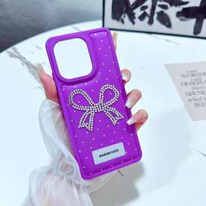 Funda de Teléfono BAILI de Fábrica 2025, la Más Vendida, de Bajo <span class=keywords><strong>Precio</strong></span>, Hermosa, con Diseño de Mariposa de Diamantes, Color Suave, Resistente a Golpes, para Iphone/OPPO/Tecno - Product Image 4