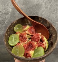 Lot de bols géants en coquille d'acai et de noix de coco, faits à la main, 100% naturels, légers et durables, écologiques, pour fêtes en Europe, vente en gros directe usine