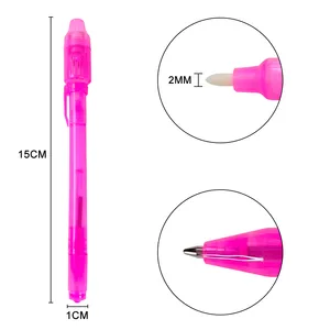 Canetas promocionais Magia caneta de Tinta Invisível UV, Luz UV Caneta com Laser Pointer