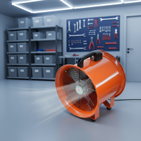 Ventilador Axial Portátil a Prueba de Explosiones y Ventilador de Refrigeración para Equipos Móviles y Refrigeración de Generadores